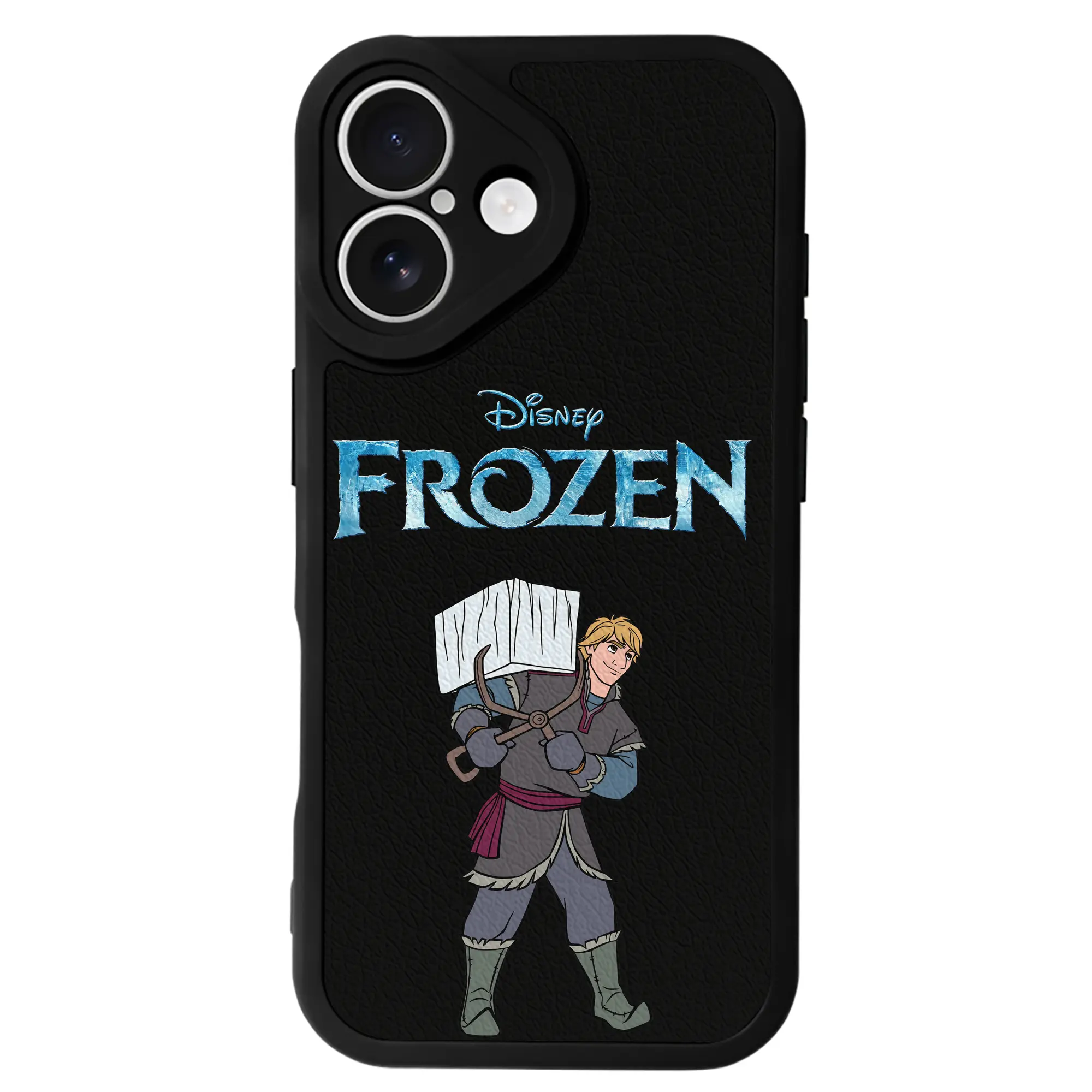 アナと雪の女王(Frozen) グッズ クリストフ(Kristoff) - IPhone 16シリーズ対応 ・ シリコンスマホケース ・ レザー調 ・ 高精度フィット ・ 耐衝撃 ・ ワイヤレス充電対応 ・ 精密カット